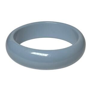 Vintage Light Blue Bangle Bracelet Acrylic Lucite Style Minimalist Jewelry